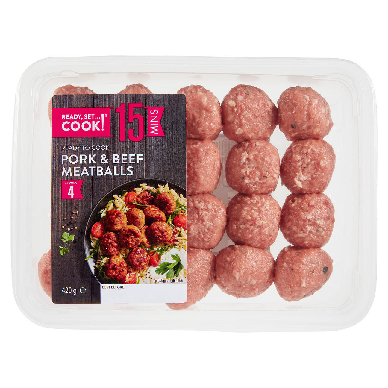 Pork and Beef Meatballs 420g